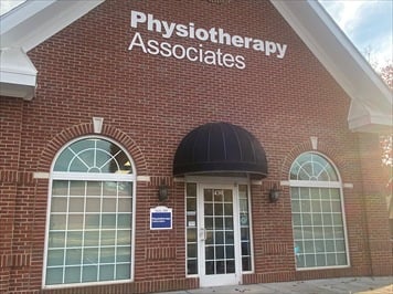 Outside front of building